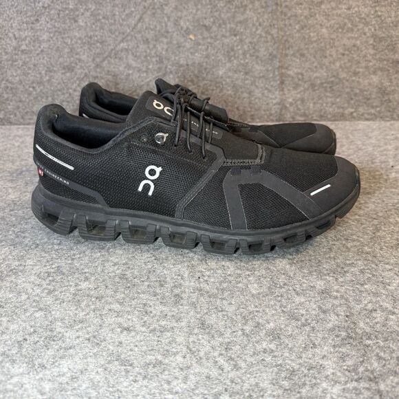 On Cloud 6 Men's Size 11.5 Triple Black Sneakers Shoes 3MF10071043 - Picture 2 of 8